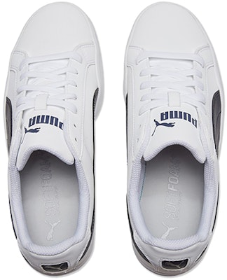 PUMA Smash Vulc 輕便防滑 低筒 滑板鞋 男女同款 白藍 Purchase PUMA Smash Vulc 輕便防滑 低筒 滑板鞋 男女同款 白藍