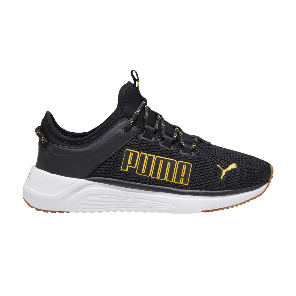 Puma Softride Astro Slip-On 'Black Yellow Blaze' 378799-03