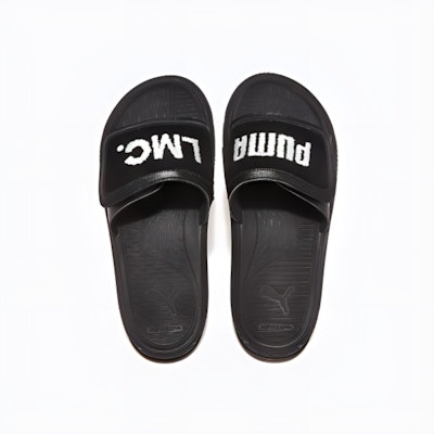 푸마 소프트라이드 프로 슬라이드 x LMC '블랙' 394818-02 Shop 푸마 소프트라이드 프로 슬라이드 x LMC '블랙' 394818-02