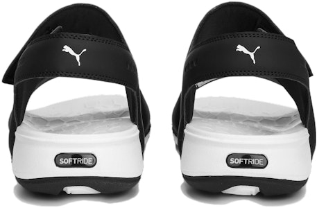 PUMA Softride Pure 防滑耐磨 運動涼鞋 男女同款 黑白 Purchase PUMA Softride Pure 防滑耐磨 運動涼鞋 男女同款 黑白
