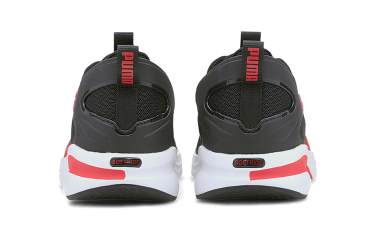 Shop Puma Softride Rift 黑白紅 低筒運動鞋
