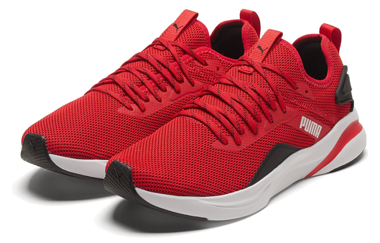 Lookbook Puma Softride Rift Knit Rot/Schwarz/Weiß Low Sneaker 194068-02