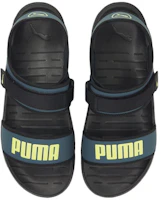 Shop Puma Softride 運動涼鞋 黑藍色