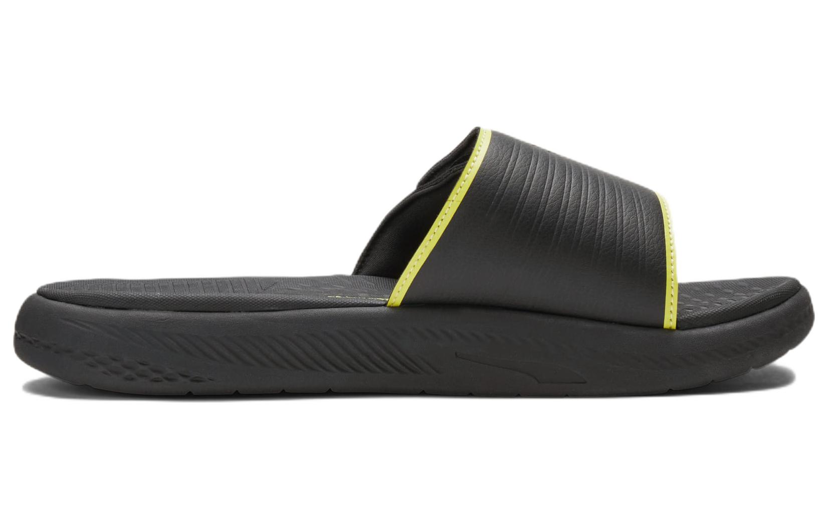 Order Puma Softride Slide ''Noir Citron Sorbet'' 382112-07