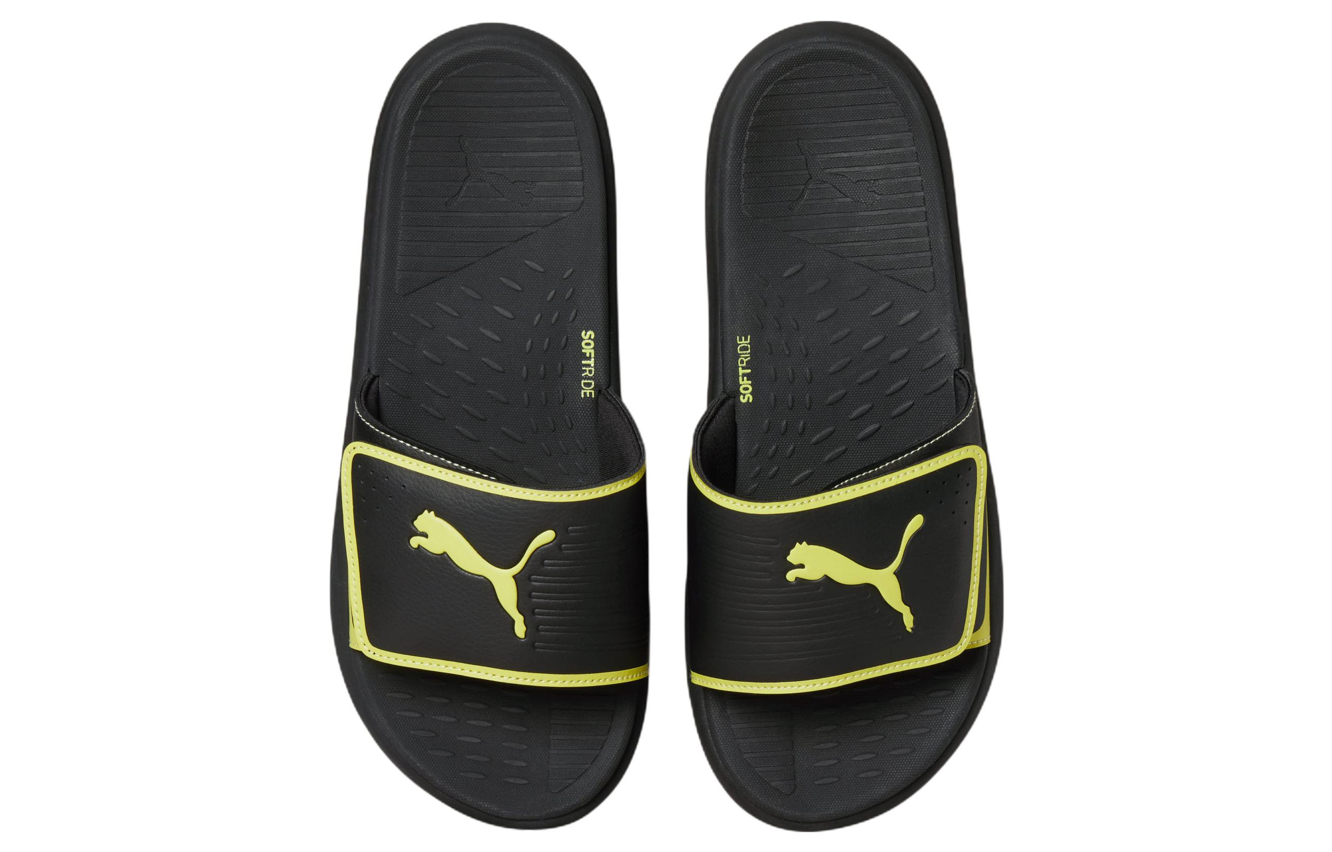Lookbook Puma Softride Slide ''Noir Citron Sorbet'' 382112-07