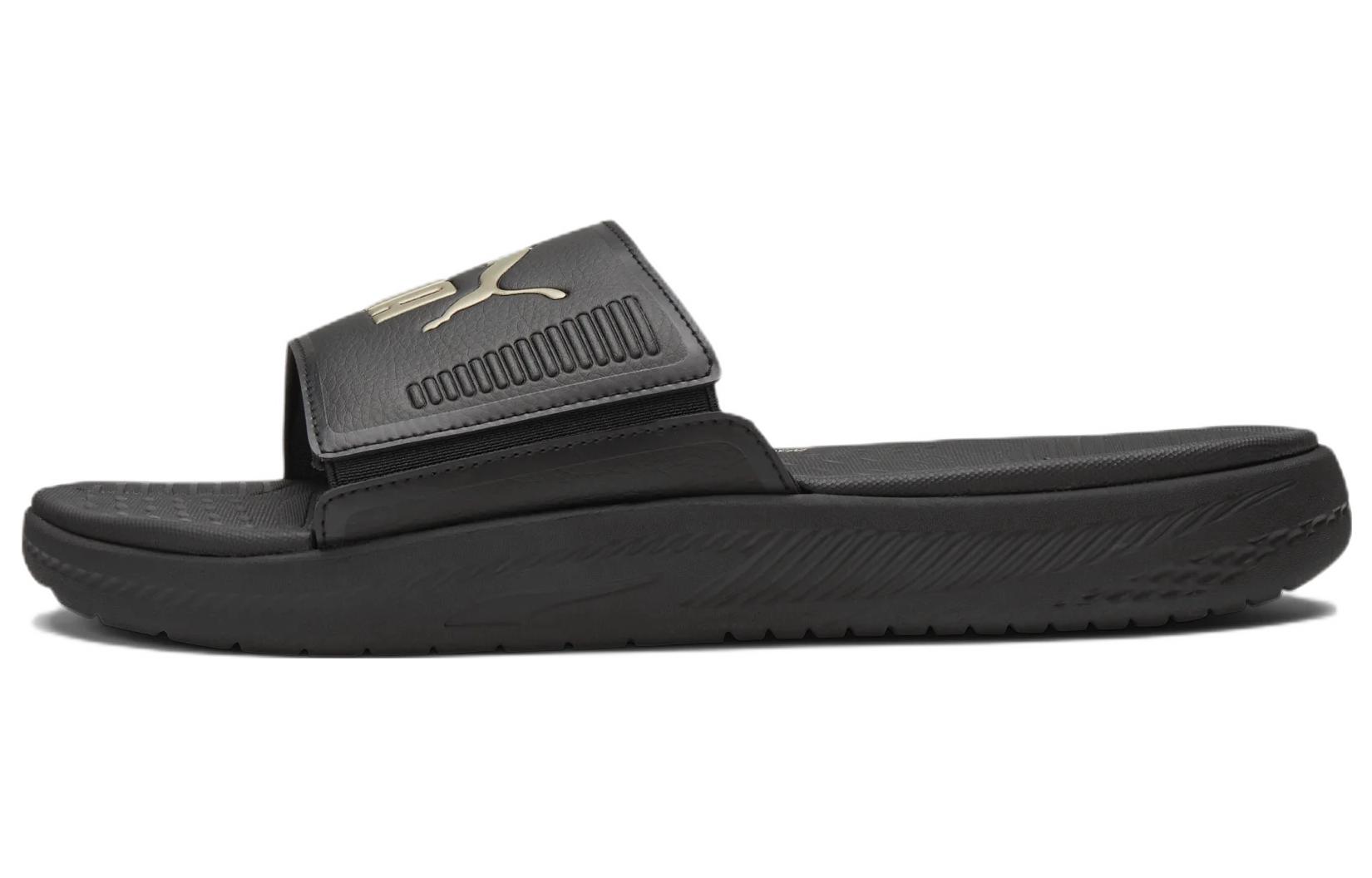 Puma Softride Slide 'Black Team Gold' 382111-12