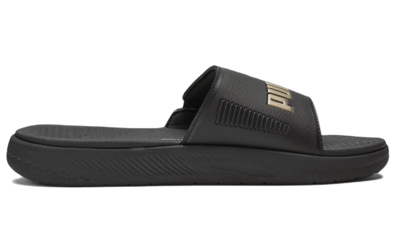 Order Puma Softride Slide ''Noir Or Équipe'' 382111-12
