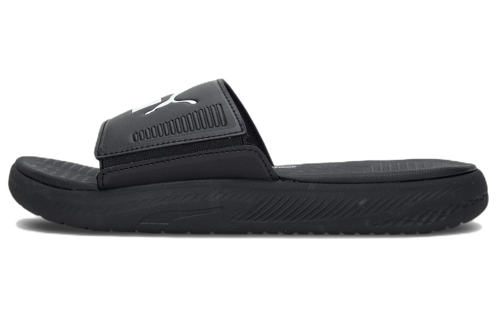 Puma Softride Slide 'Black White' 382111-08