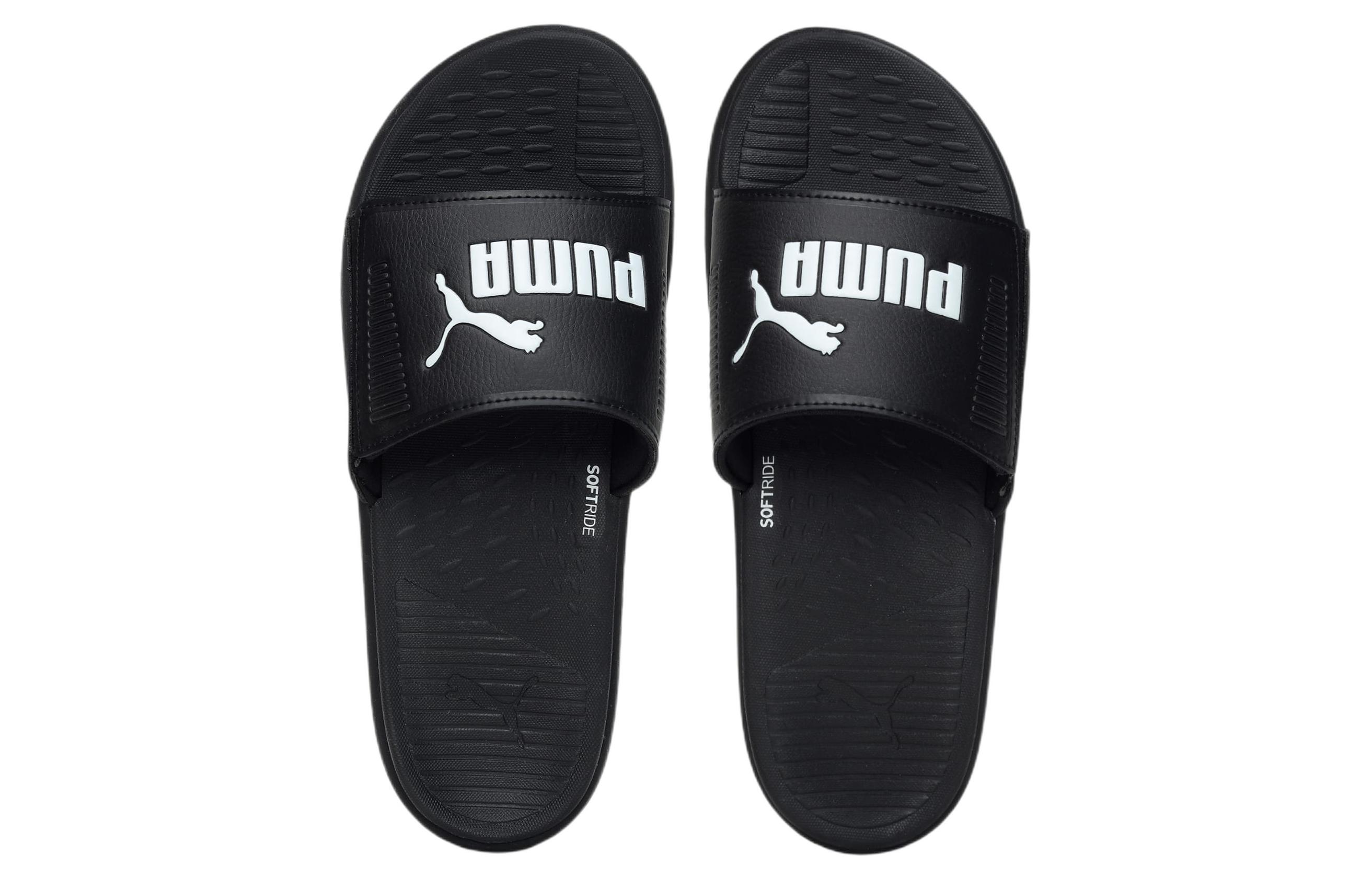 Lookbook Puma Softride Slide ''Noir Blanc'' 382111-08