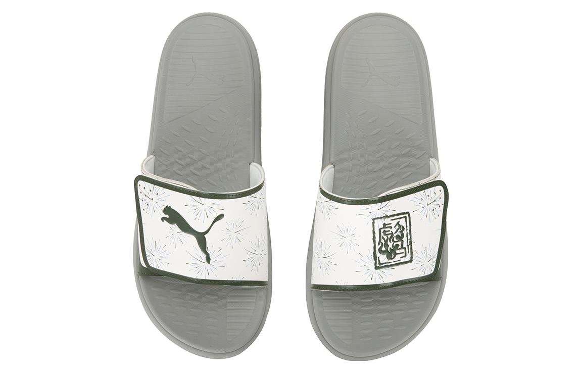 Lookbook PUMA Softride 滑拖鞋 防滑耐磨 運動拖鞋 男女同款 綠藍