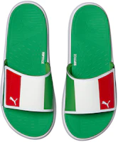 Lookbook Puma Italy Softride 簡約輕便拖鞋 白紅綠