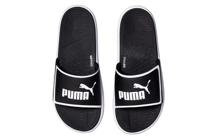 Shop Puma Softride Badeschlappen ''Weiß Schwarz'' 382111-01
