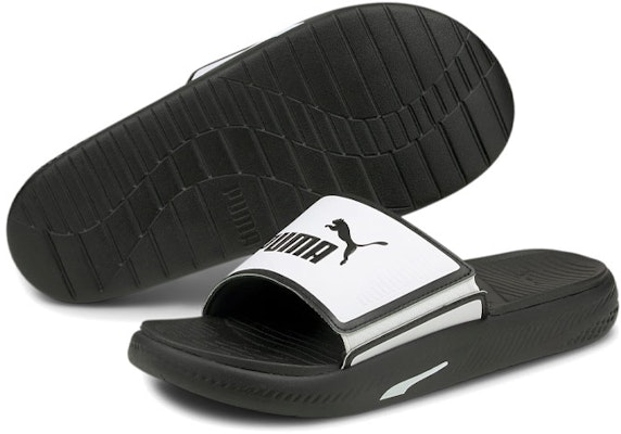 푸마 소프트라이드 슬라이드 '화이트 블랙' 382111-05 Lookbook 푸마 소프트라이드 슬라이드 '화이트 블랙' 382111-05