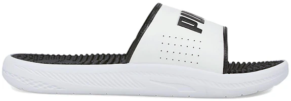 Order Puma Softride Slide Massage 運動拖鞋 白黑