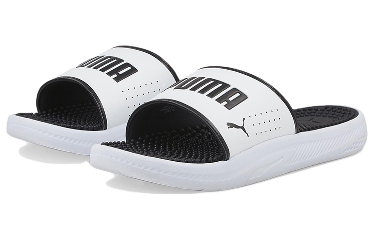 Lookbook Puma Softride Slide 'Blanco Negro' 383062-02