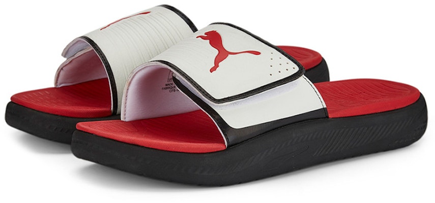 푸마 소프트라이드 슬라이드 '화이트 블랙 레드' 382112-08 Lookbook 푸마 소프트라이드 슬라이드 '화이트 블랙 레드' 382112-08