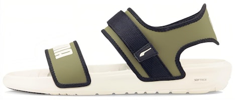 Puma Softride Slide 'White Dark Green Moss' 375104-09 Puma Softride Slide 'White Dark Green Moss' 375104-09