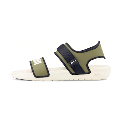 Puma Softride Slide 'White Dark Green Moss'