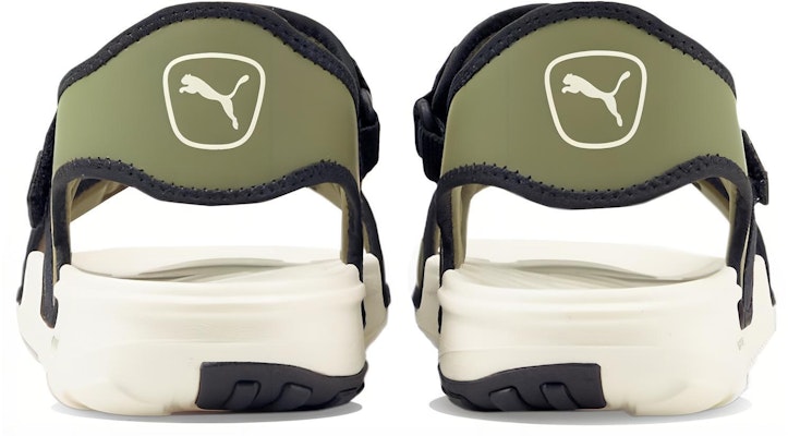 푸마 소프트라이드 슬라이드 '화이트 다크 그린 모스' 375104-09 Purchase 푸마 소프트라이드 슬라이드 '화이트 다크 그린 모스' 375104-09
