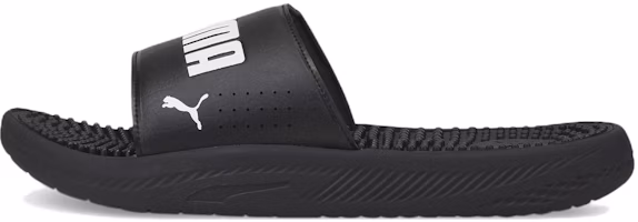 Puma Softride Slide Massage Slides 'Black White' 383062-01 Puma Softride Slide Massage Slides 'Black White' 383062-01