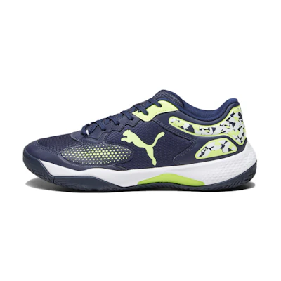 Puma Solarcourt RCT Padel 'Navy Fast Yellow Camo'