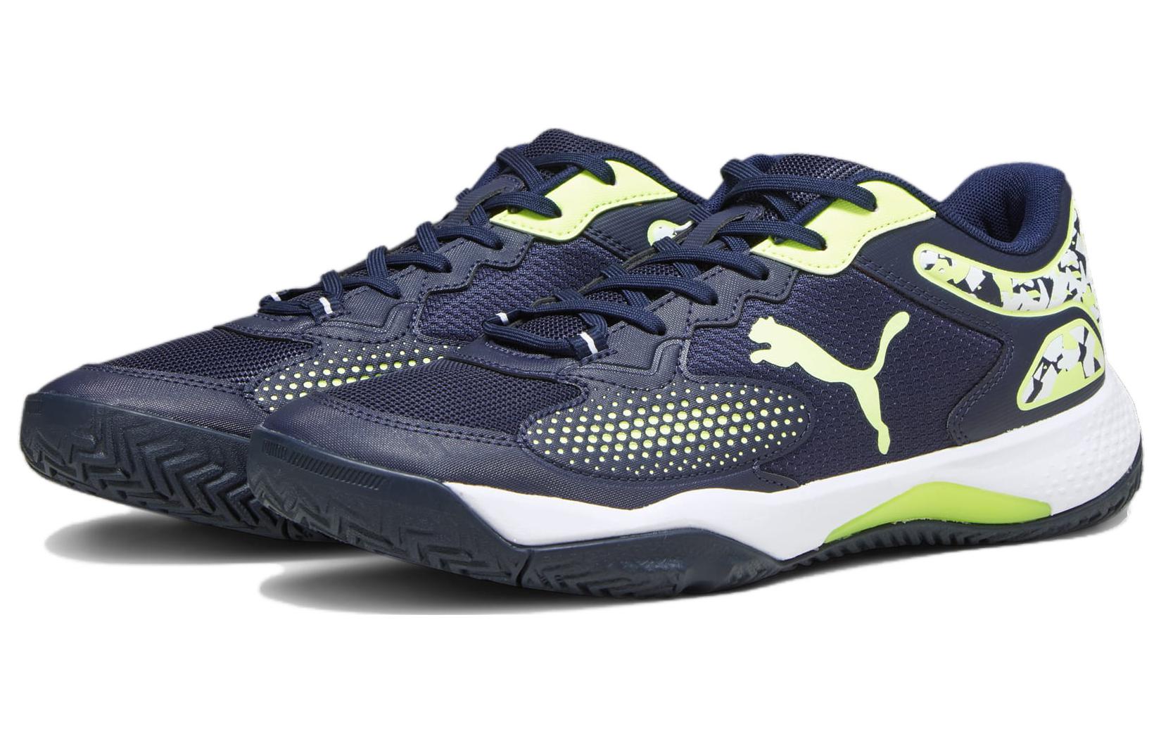 Lookbook Puma Solarcourt RCT Padel 'Navy Kuning Camo' 107296-04