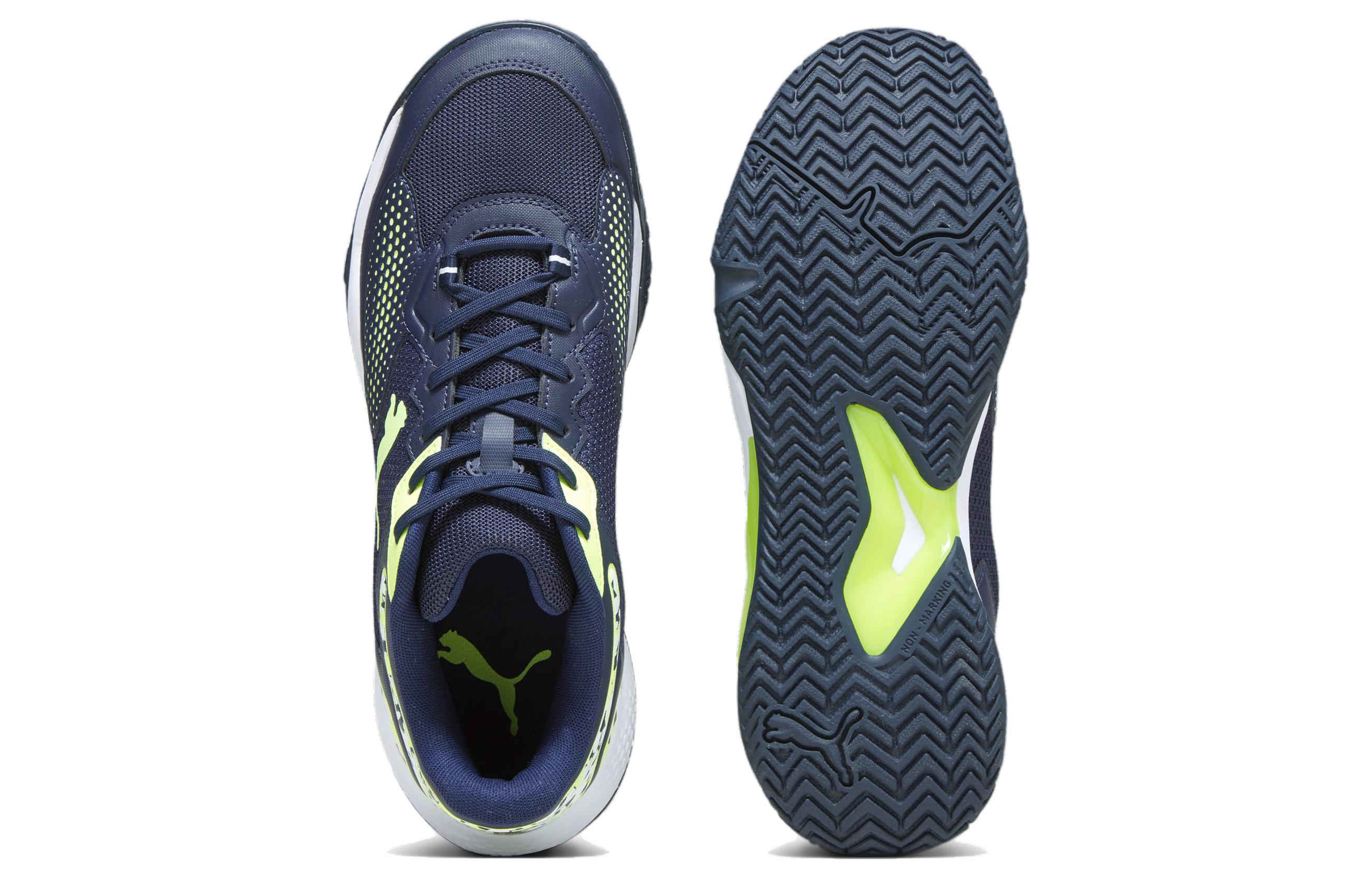 Shop Puma Solarcourt RCT Padel 'Navy Kuning Camo' 107296-04