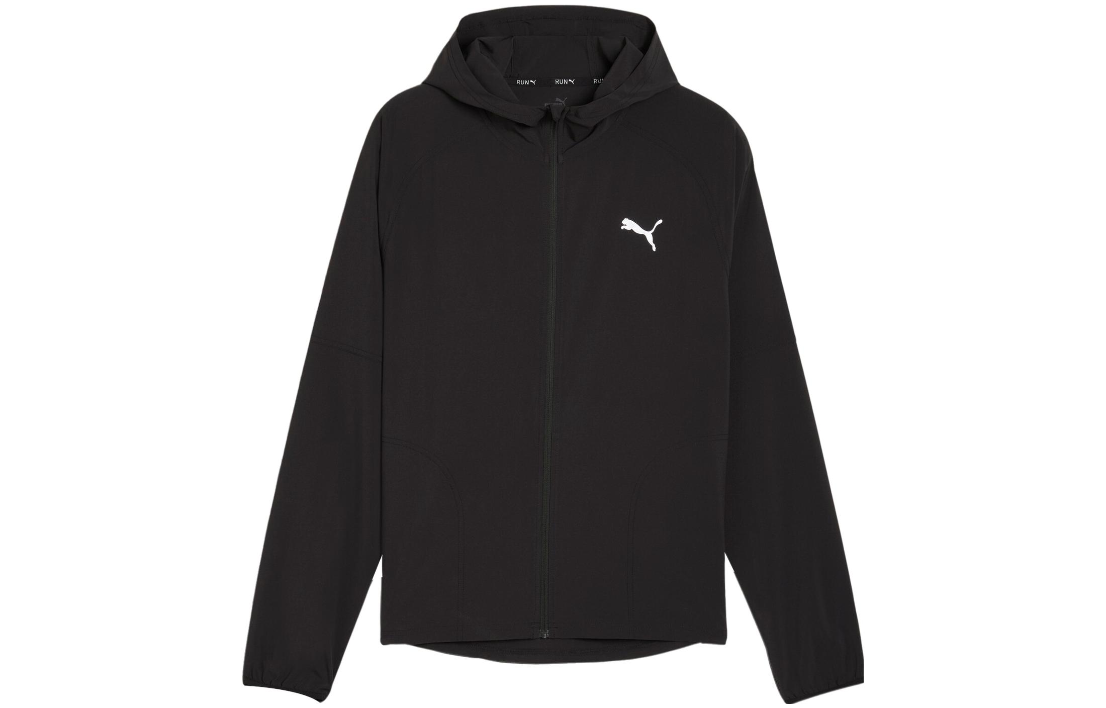 Puma Solid Black Casual Long-Sleeve Hooded Jacket 524993-01
