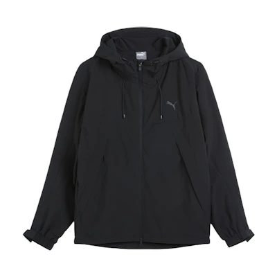Puma Solid Black Outdoor Sports Hoodie Jacket Casual Long Sleeve 933655-01