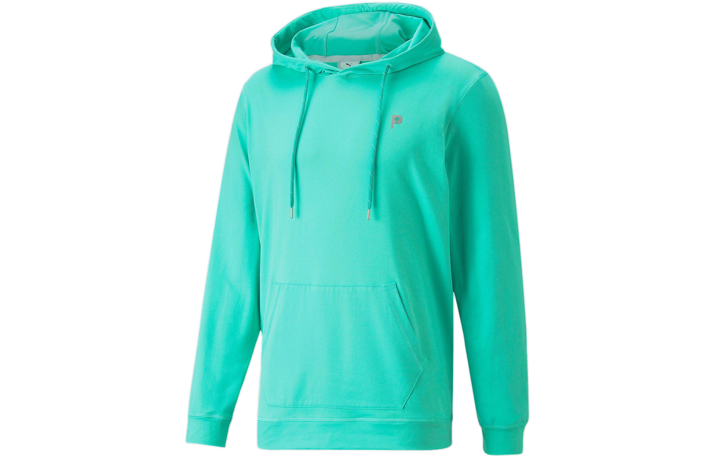 Puma Solid Color Casual Hoodie Long Sleeve - Mint Green 620249-03