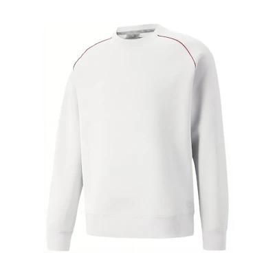 Puma Solid Color Crewneck Pullover Sweatshirt White 534804-01