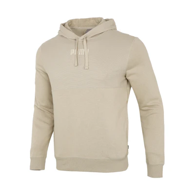Puma Solid Color Knit Drawstring Hoodie Pullover Khaki 846413-42