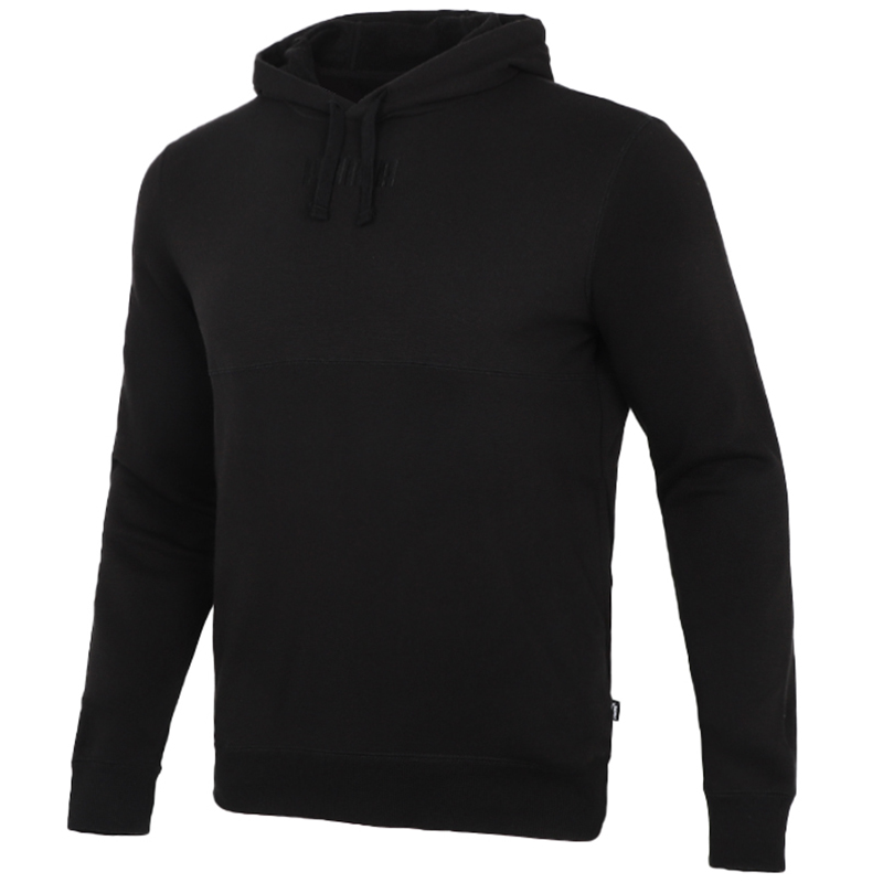 Puma Solid Color Knit Hoodie with Drawstring - Black 846413-01