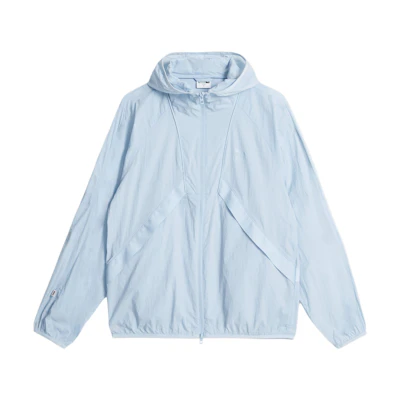 Puma Solid Color Packable Hooded Jacket - Blue 933803-02-yc