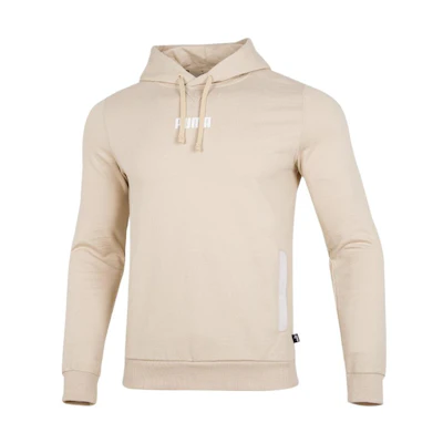 Puma Solid Color Pullover Hoodie Off-White Casual Sweatshirt 849584-64