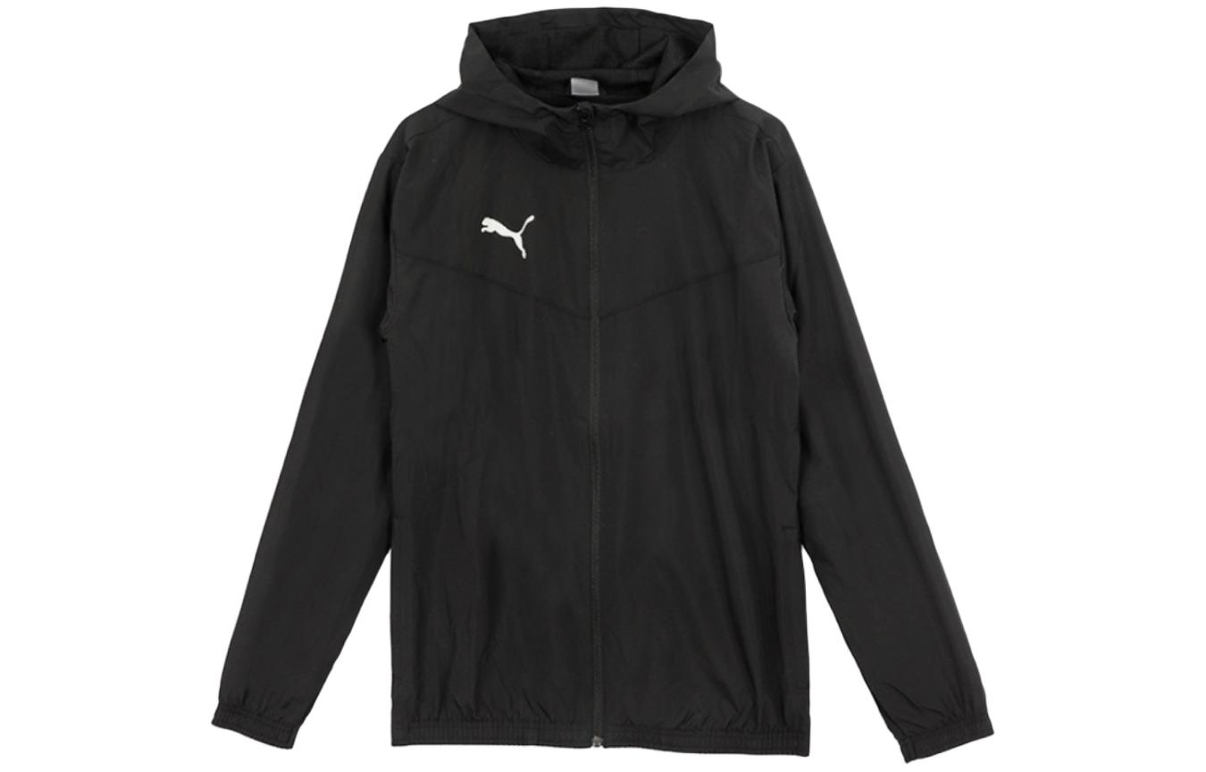 Puma Solid Color Unisex Black Zip-Up Hoodie Jacket 657396-04
