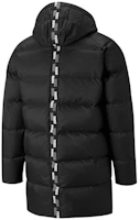 Lookbook PUMA Solid Down Long Logo Hooded Winter Jacket Black. 846326-01