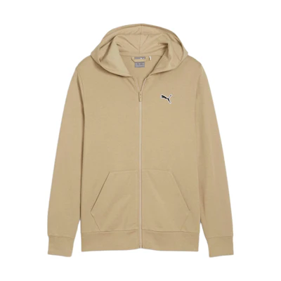 Puma Solid Full-Zip Sweatshirt with Pocket Light Khaki 675979-83
