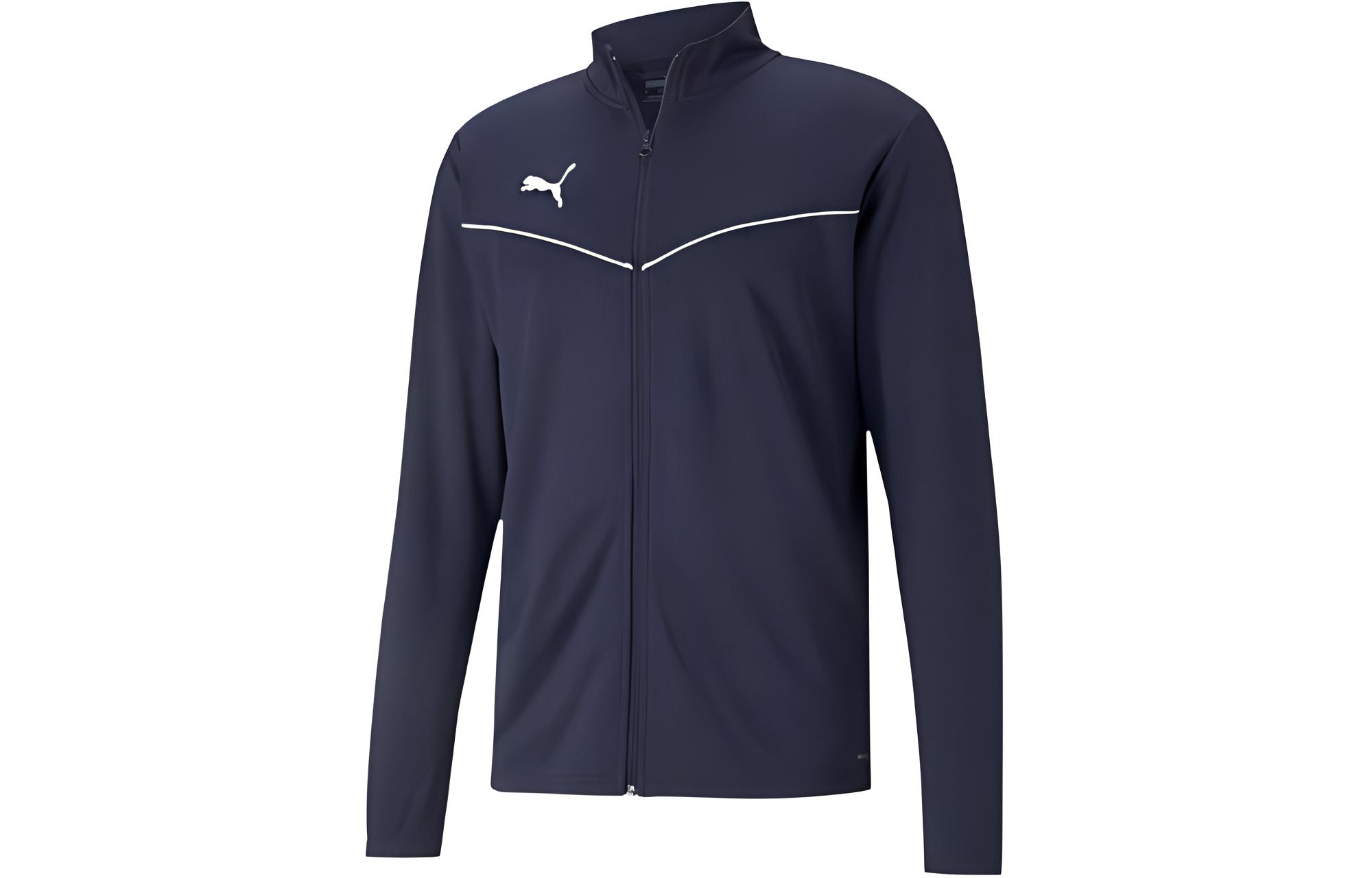 Puma Solid Logo High-Collar Long-Sleeve Jacket Men’s - Dark Blue 657647-06