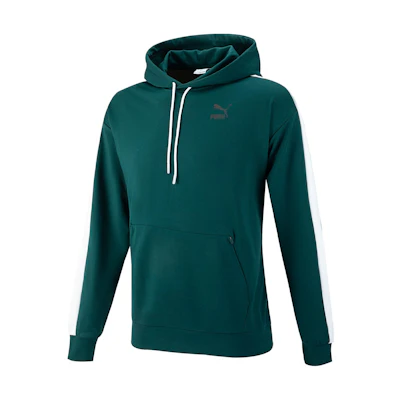 Puma Solid Logo Hoodie in Pine Green 538828-38