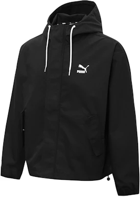 Puma 經典Logo印花抽繩連帽外套 黑色 男女款 秋季限定 537523-01 Buy Puma 經典Logo印花抽繩連帽外套 黑色 男女款 秋季限定 537523-01