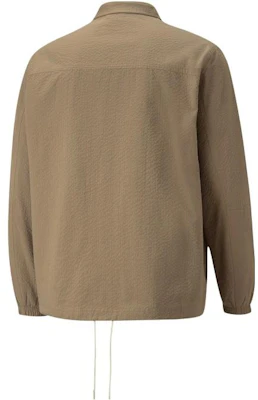 Puma 素色Logo織布領夾克 卡其色 男女適用 533467-63 Lookbook Puma 素色Logo織布領夾克 卡其色 男女適用 533467-63