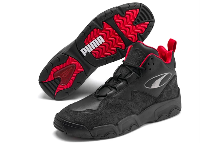 Lookbook Puma Source Mid Piala Dunia 'Hitam Merah' 370599-01