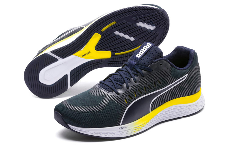 Shop Puma Speed Sutamina 黑黃 低筒運動鞋