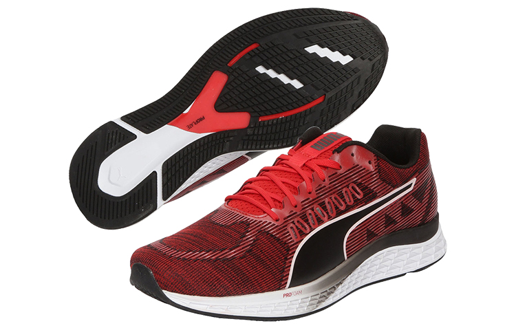 Lookbook Puma Speed Sutamina Schwarz/Weiß/Rot Low Sneaker 192513-02