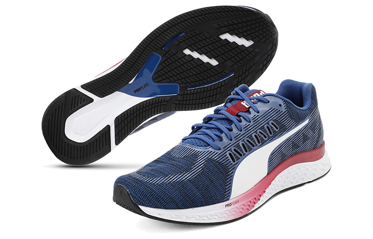 Shop Puma Speed Sutamina Zapatillas Blancas/Rojas/Azules Bajas 192513-06