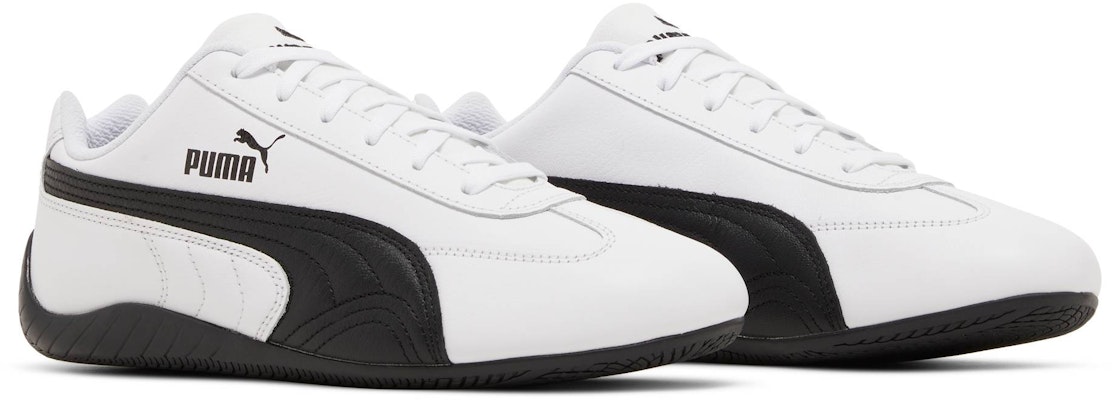 Puma Speedcat Shield Leather 'White Black' 387054-01 Cheap Puma Speedcat Shield Leather 'White Black' 387054-01