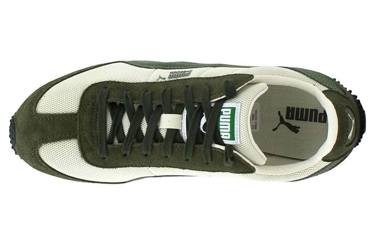 Shop PUMA Speeder 低筒 跑步鞋 男款 墨綠