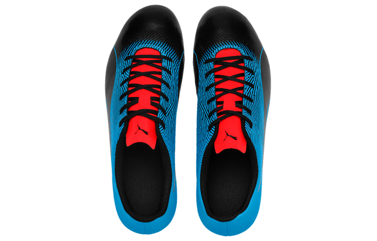 Lookbook Puma Spirit II FG Chaussures de Foot Noir-Bleu Azur ''Black Blue'' 105521-01