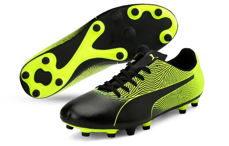 Purchase Chaussures de Football Puma Spirit II FG Noir-Jaune Fluo 105521-07